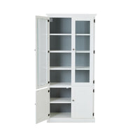 Armand 4 Door Display Cabinet 94.6 x 206cm White