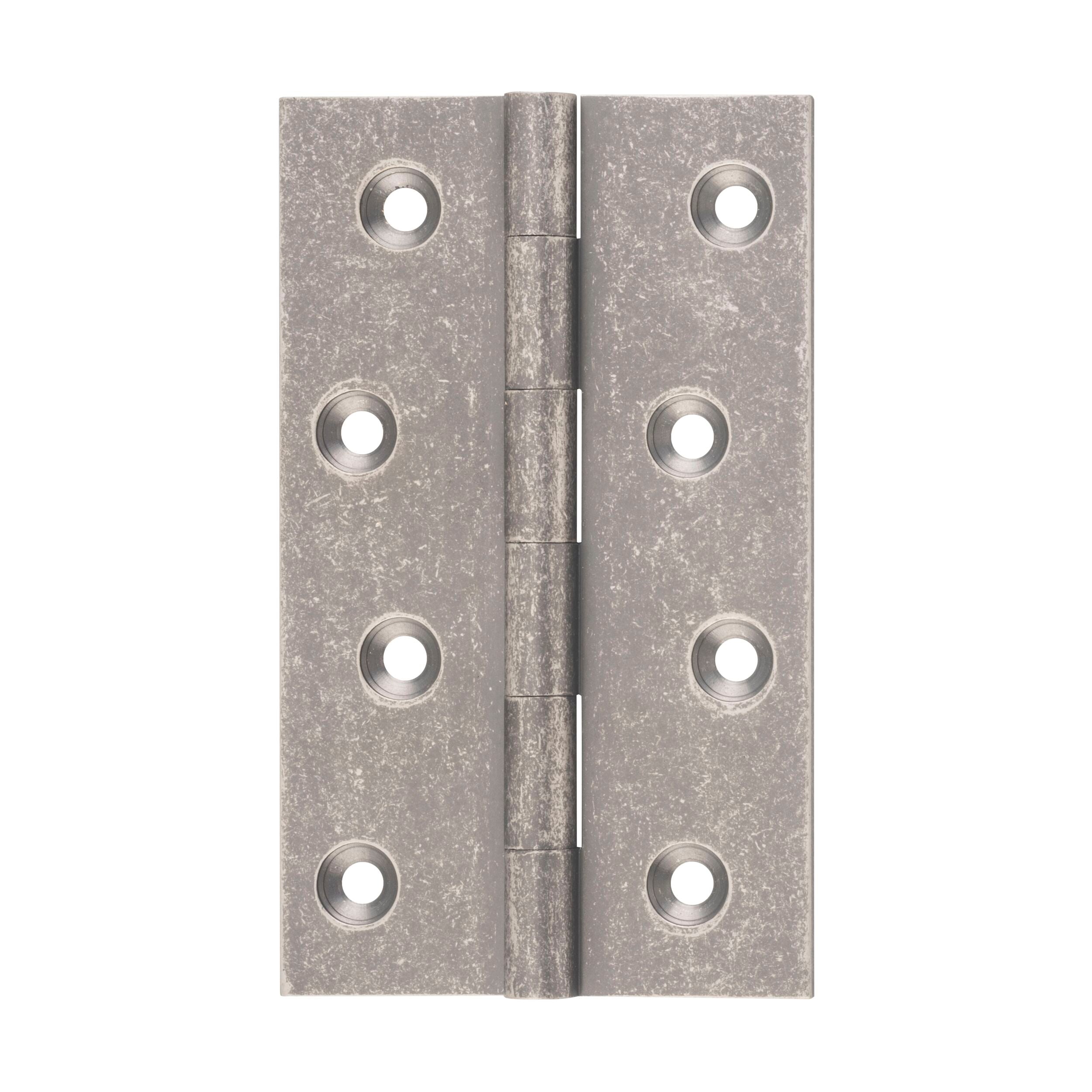 2522 Hinge Fixed Pin Rumbled Nickel H100xW60mm