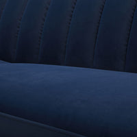 Stitch 3 Seater Velvet Sofa Indigo
