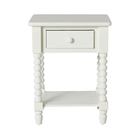 Maisie 1 Drawer Bedside White