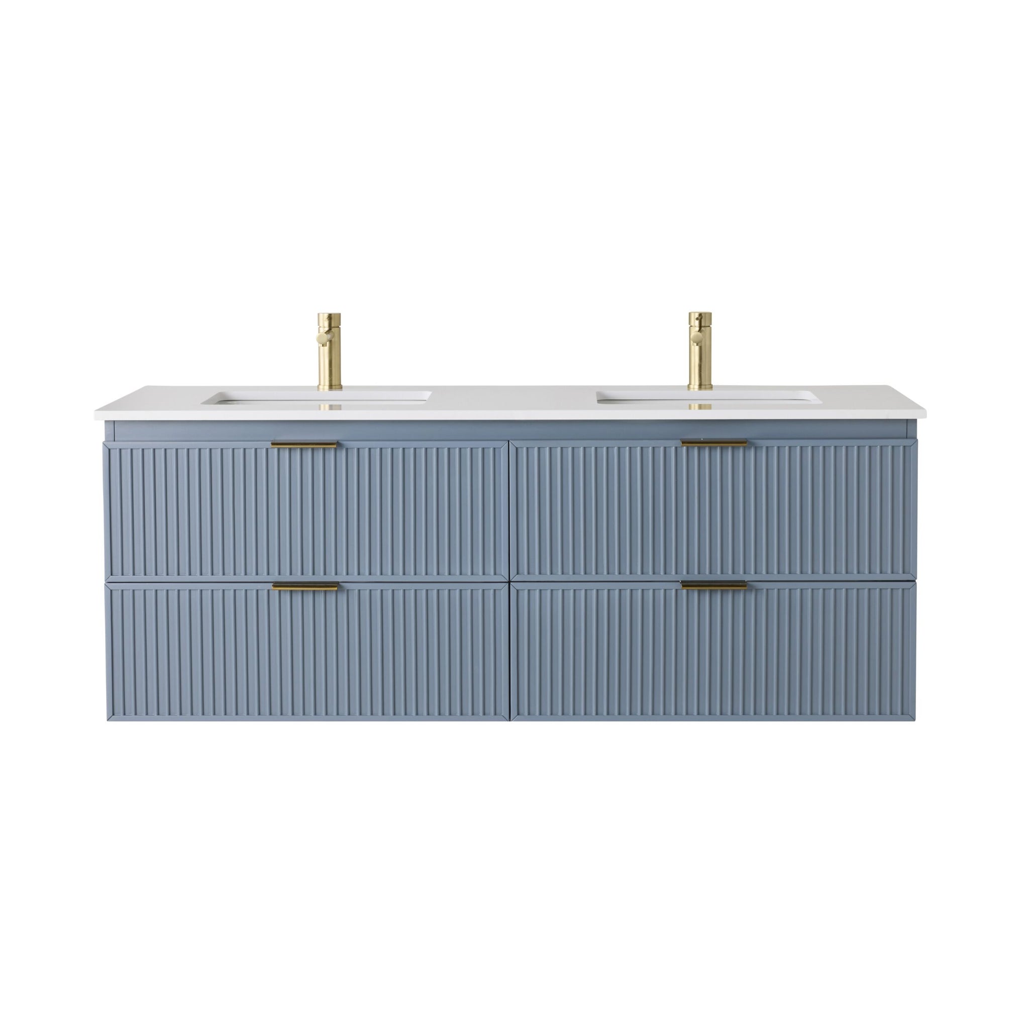 Lennox Double Vanity Slate Blue 1550mm