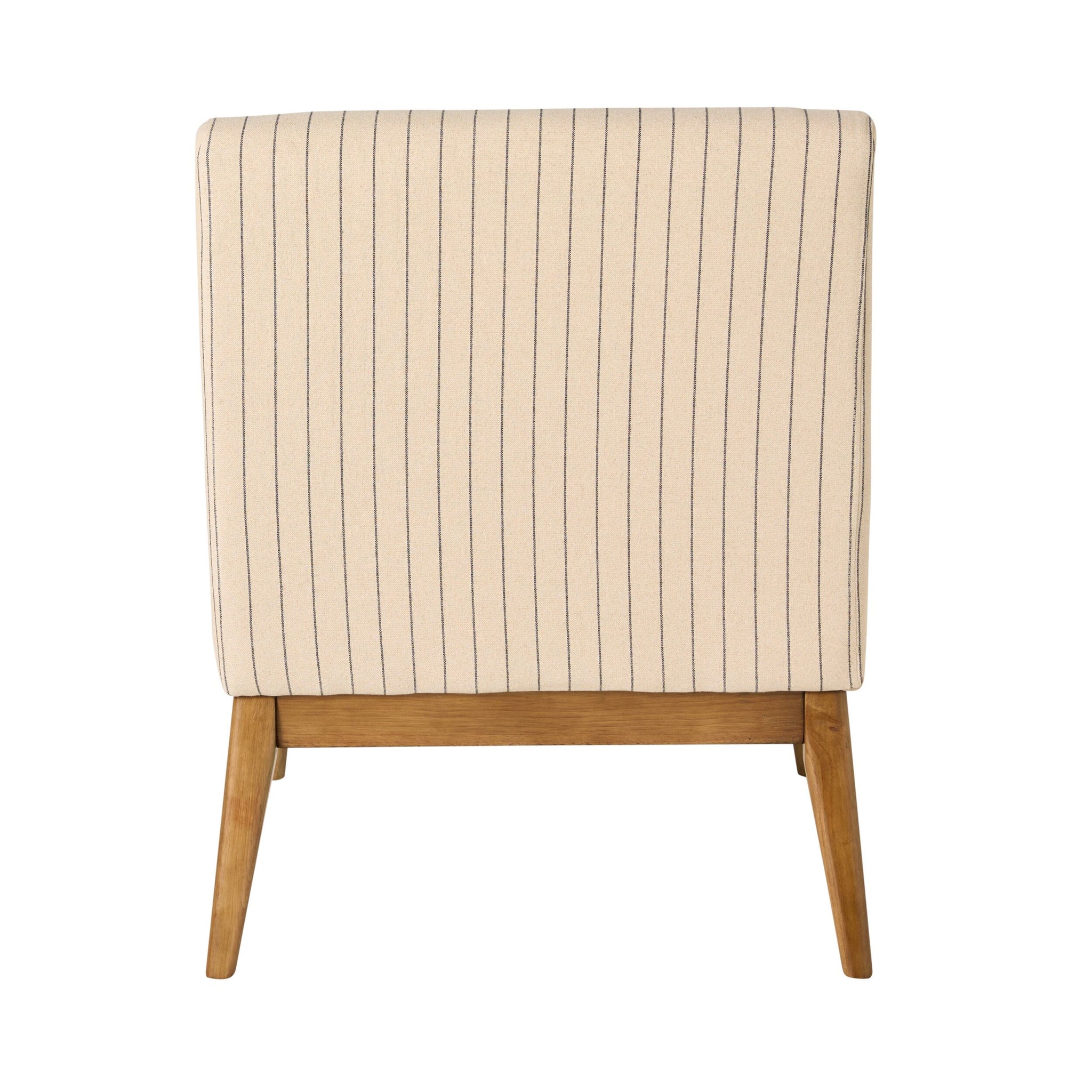 Mello Occasional Chair Black Linen Stripe