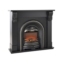 Belford Black Mantel with Regent Electric Insert Package