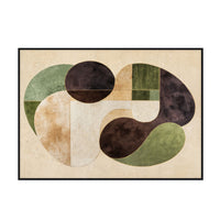Abstracted Harmony Framed Textured Print 140x100cm