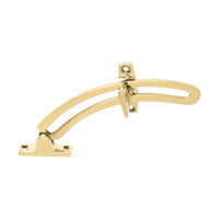 1704 Quadrant Stay Polished Brass L150mm