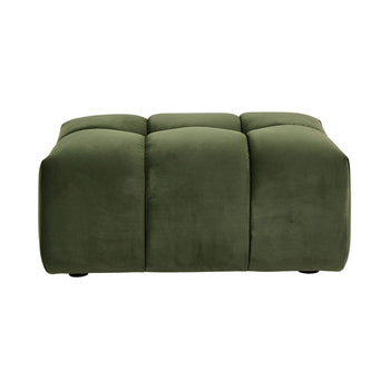 Alexis Ottoman Velvet Sofa Eucalyptus