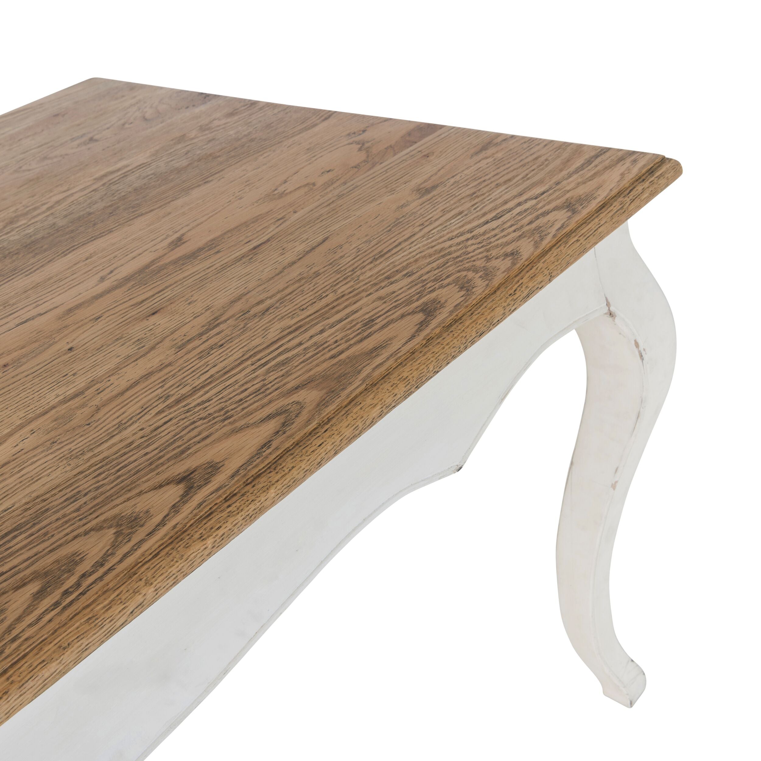 Provincial Oak Dining Table 200cm White