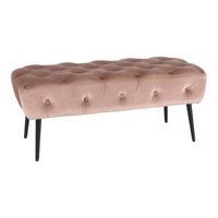 Maree Velvet Ottoman Blush Pink