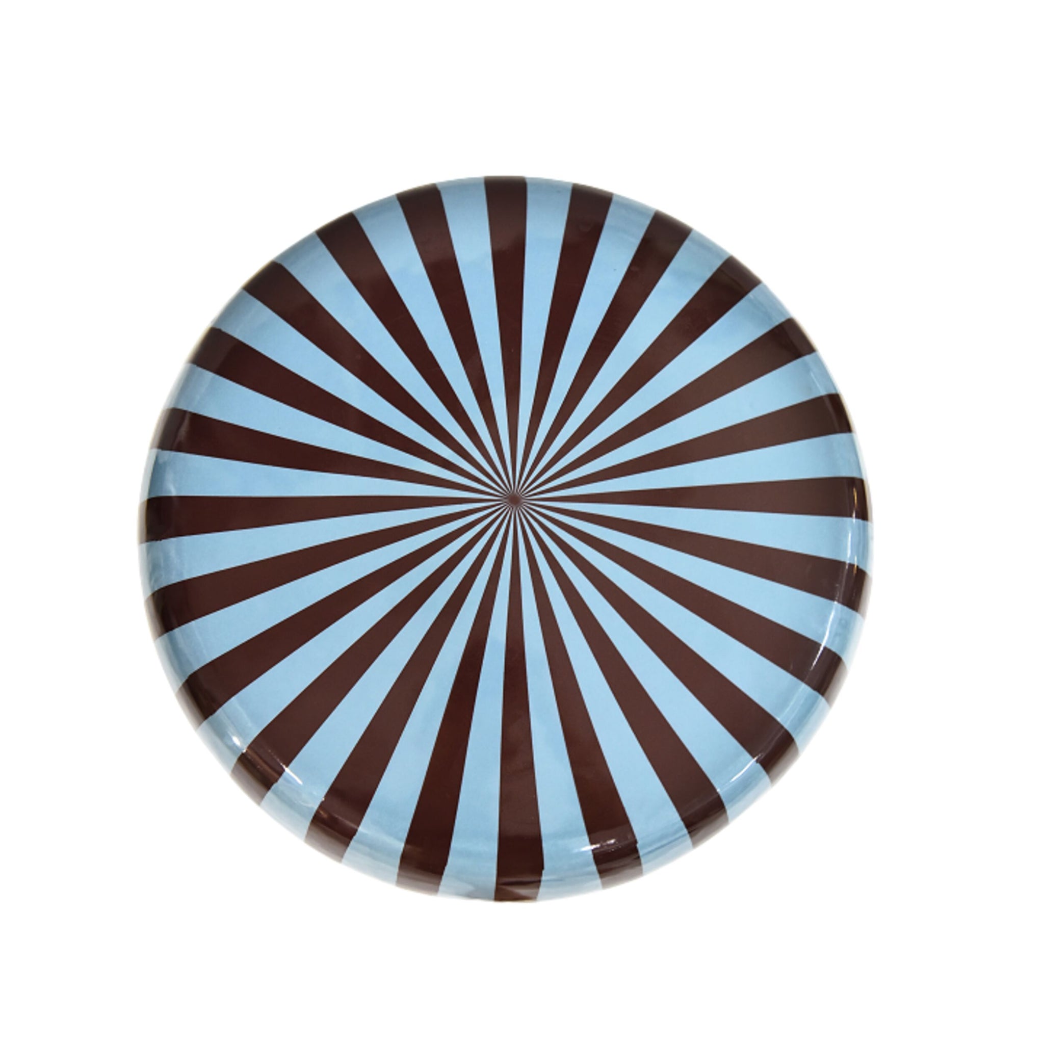 Kiro Curved Stool Dark Cocoa/Pale Blue