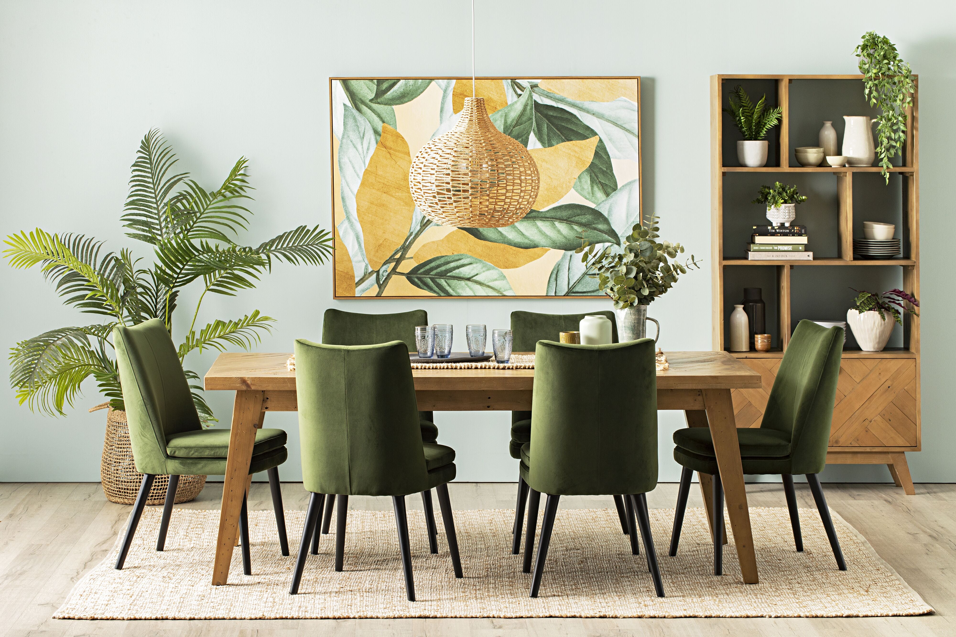 Olive Green Dining Room
