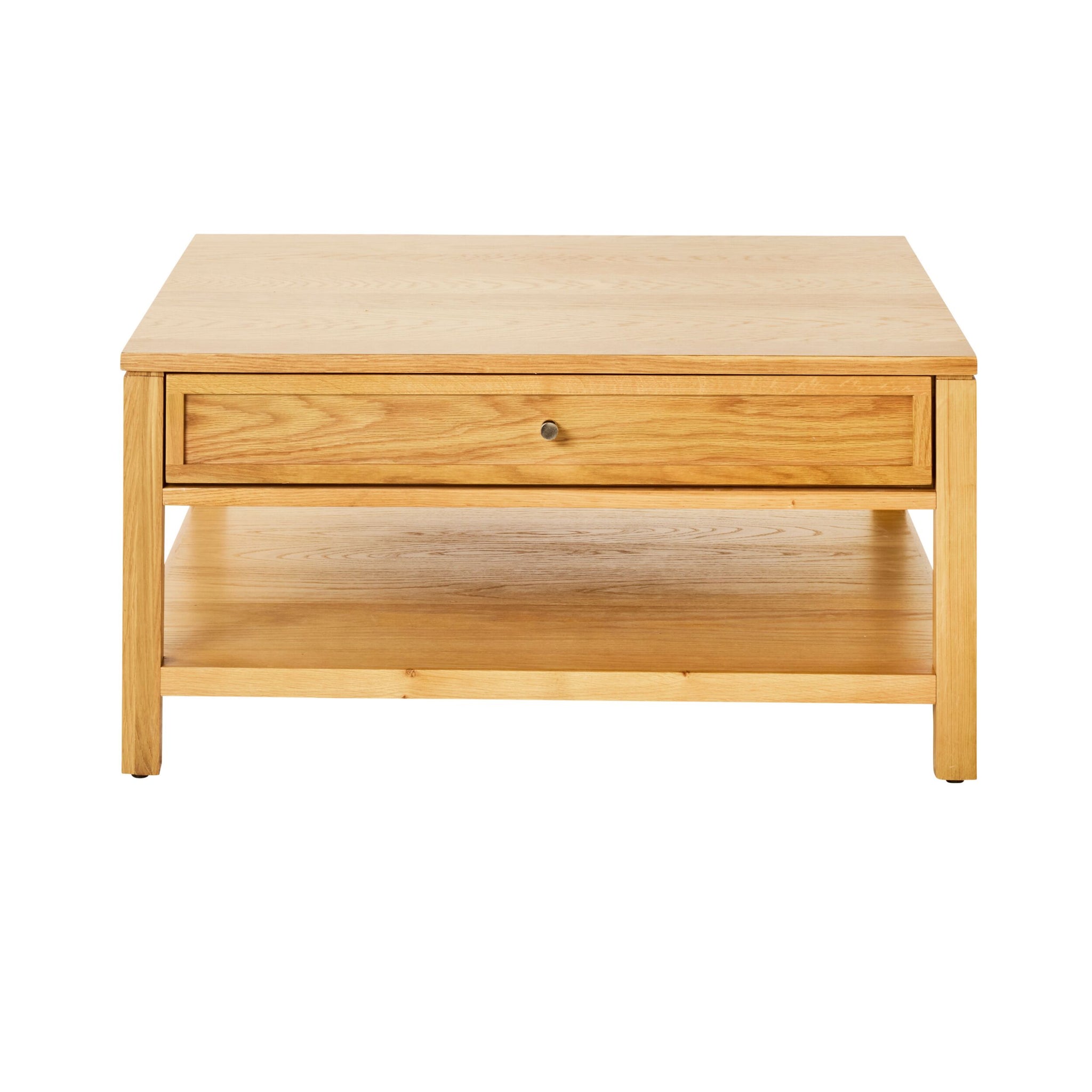Avalon Square 2 Drawer Coffee Table Light Oak