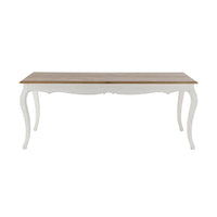 Provincial Oak Dining Table 200cm White