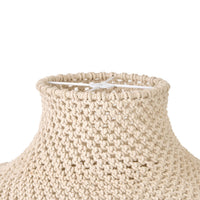 Julio Cotton Rope Pendant White 50x30cm - SHADE ONLY