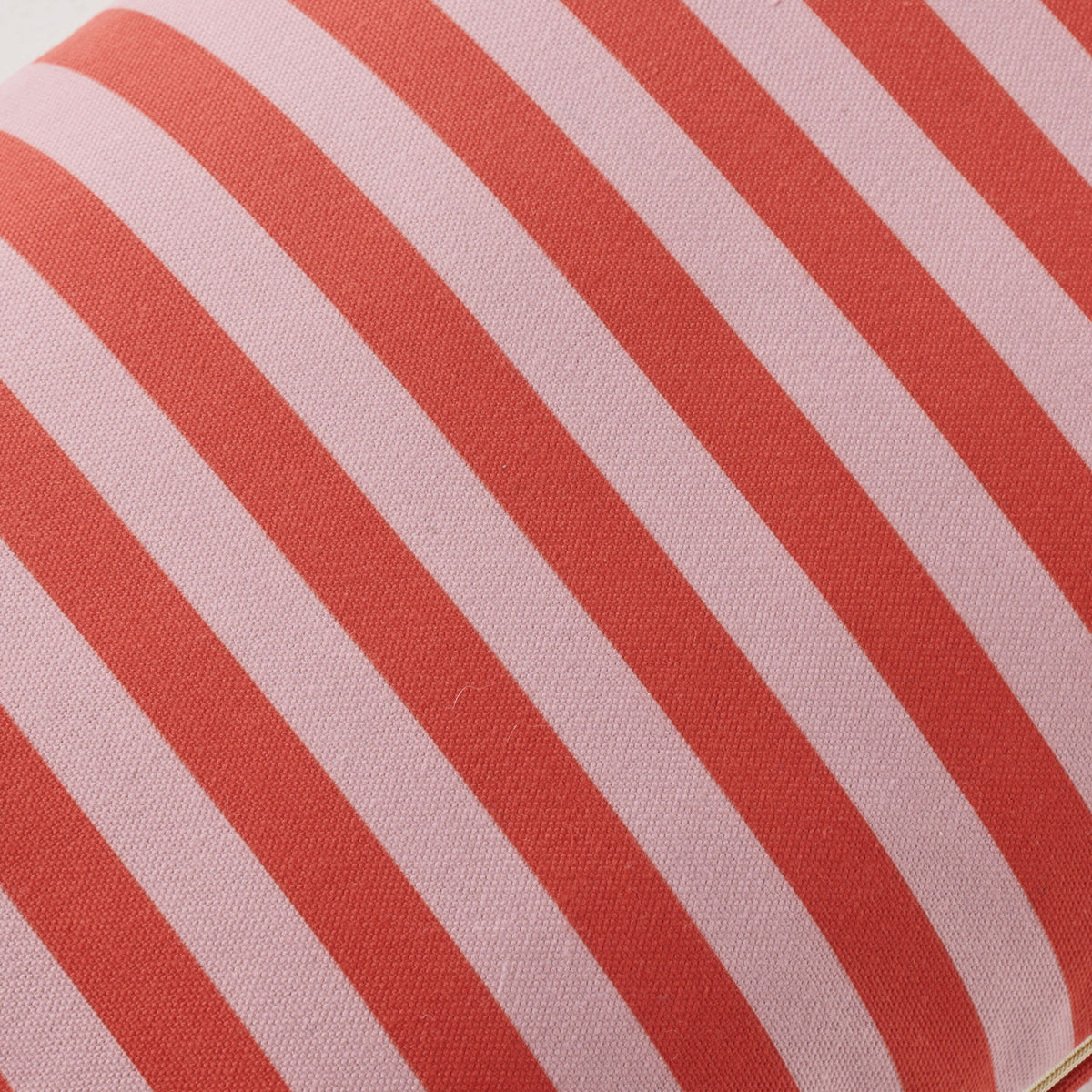 Aruba Solid and Striped Outdoor Cushion Blush Pink 35x55cm