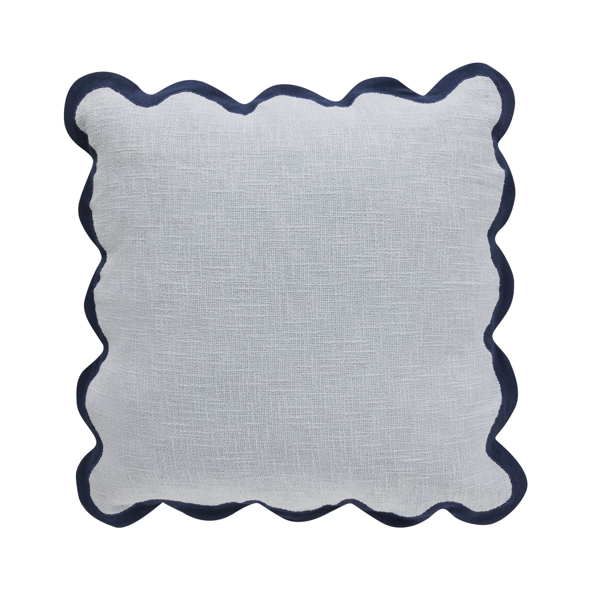 Emmie Scalloped Cushion Blues 50x50cm