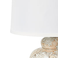 Pink Blush Floral Table Lamp 50cm