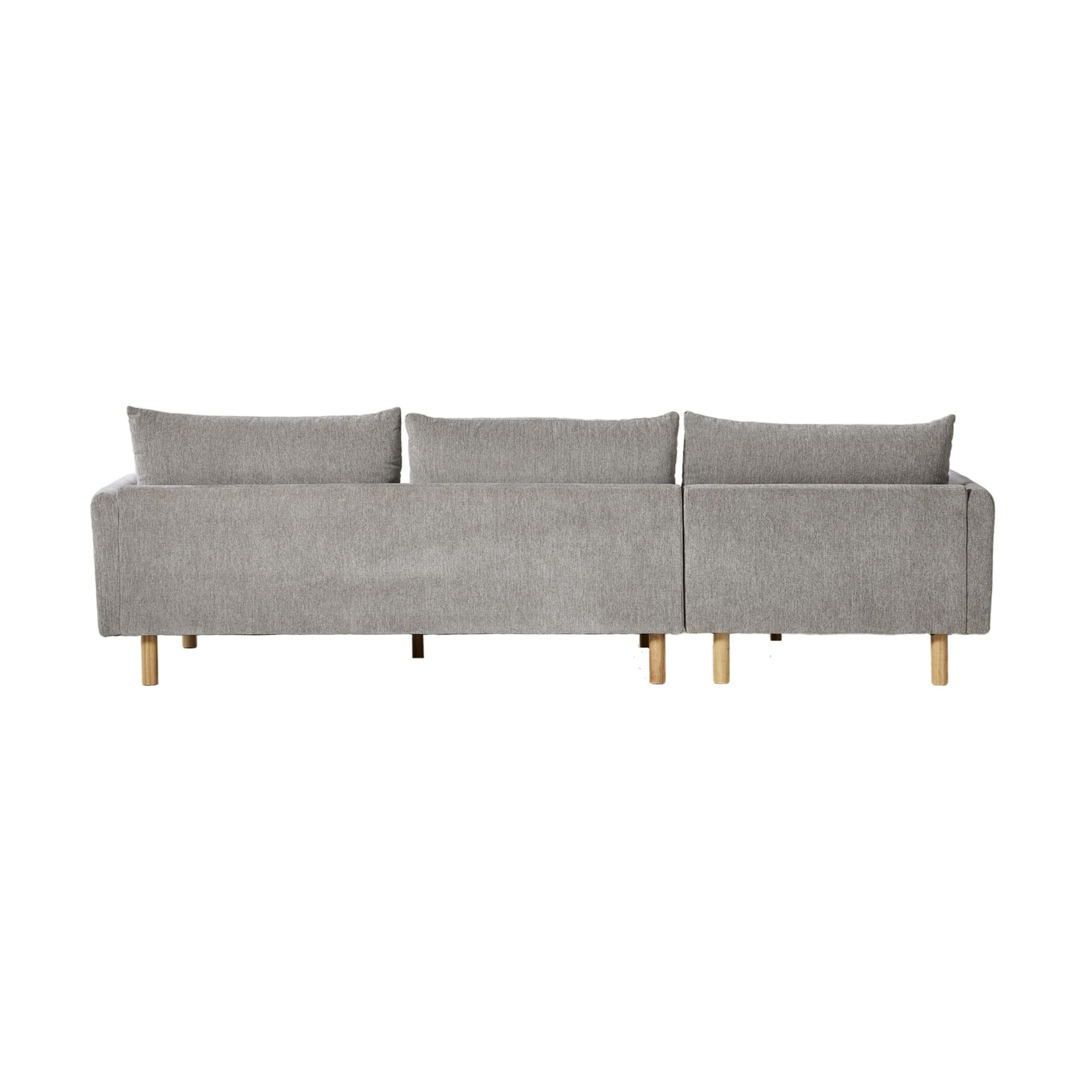 Austin 3 Seater Sofa with Left Hand Chaise Cocoon Fog