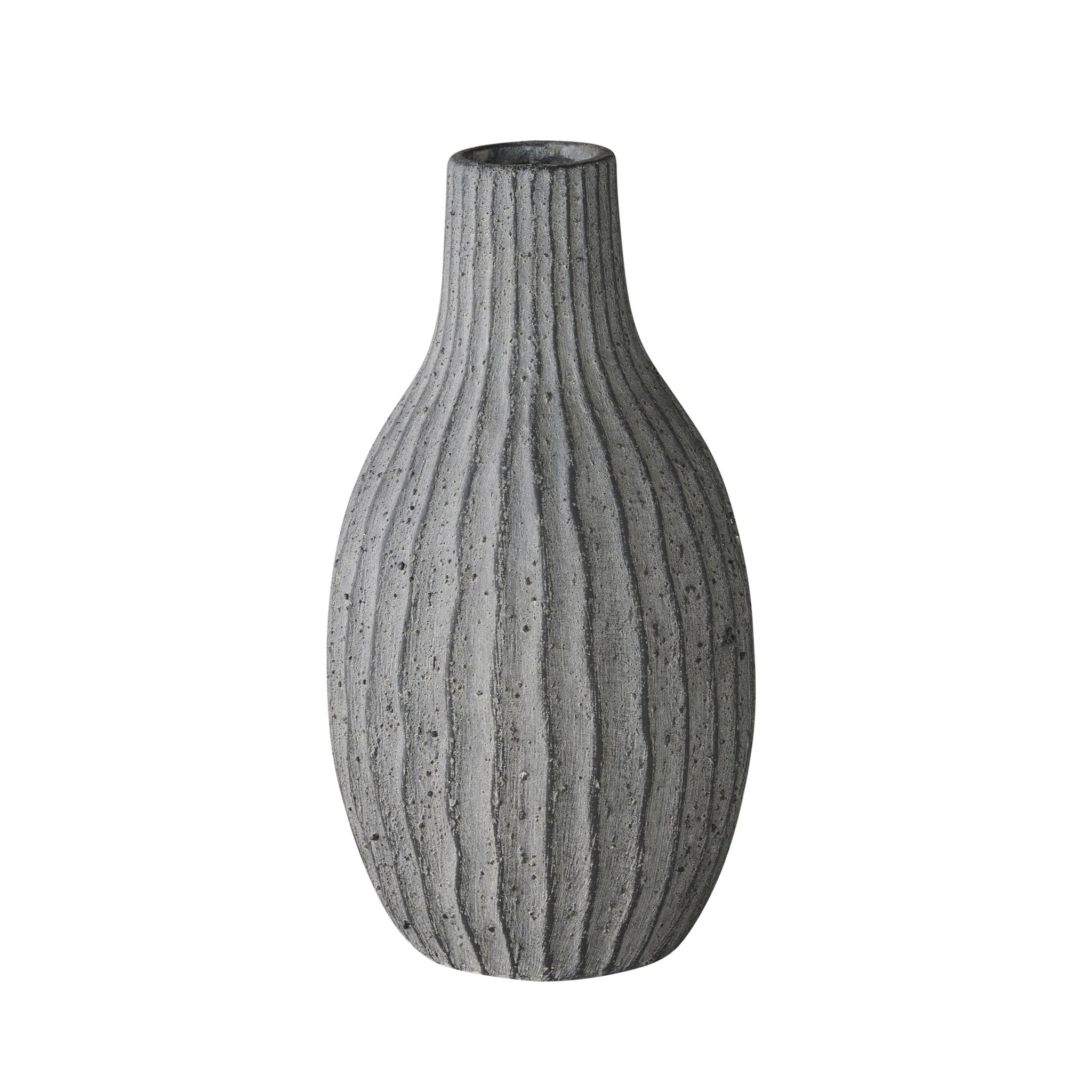 Ortiz Ribbed Ceramic Vase