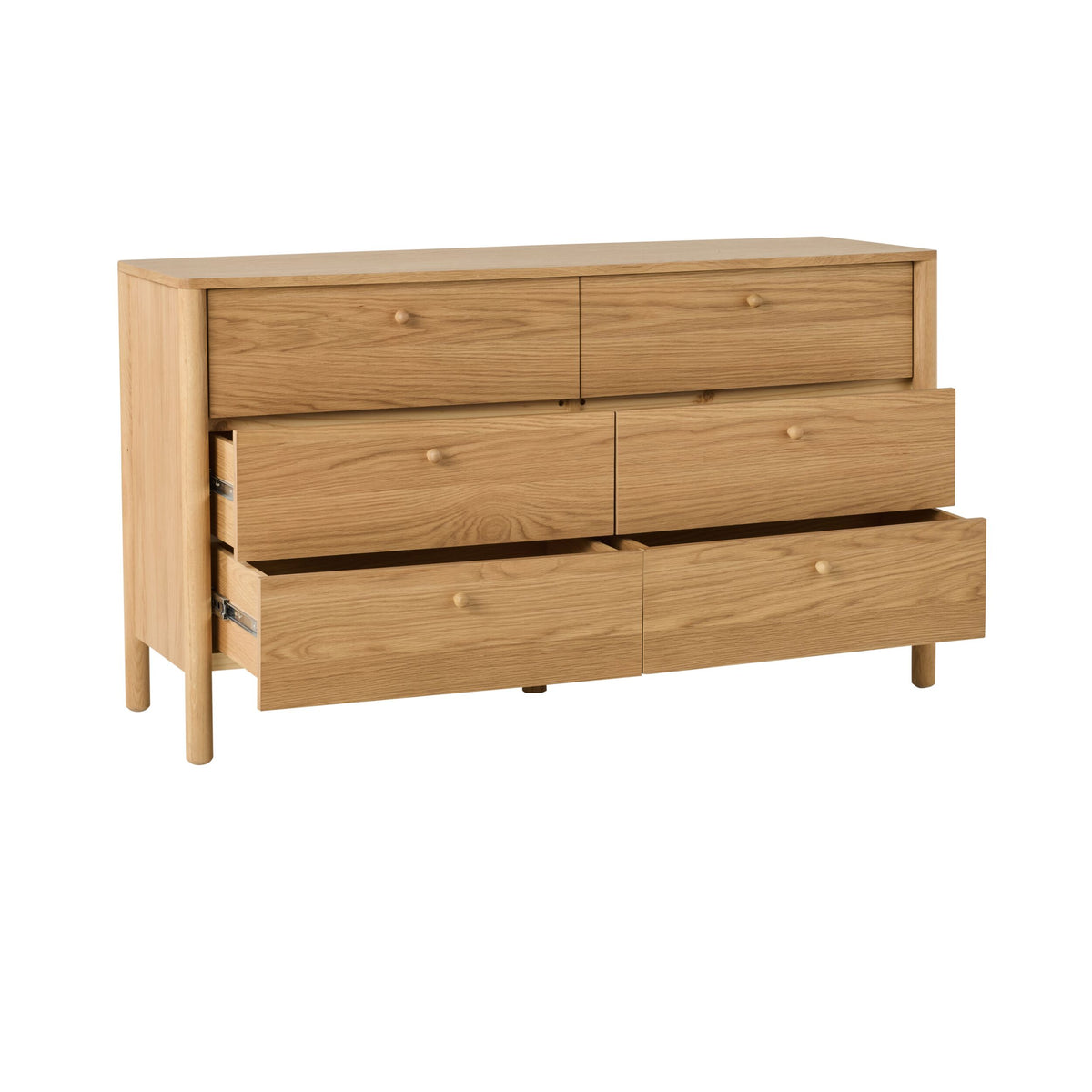 Spintara 6 Drawer Low Chest Light Oak
