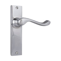 1045 Door Lever Fremantle Latch Pair Chrome Plated H150xW35xP50mm