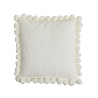 Pom Pom Boucle Cushion Cloud 45x45cm