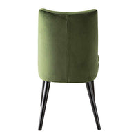 Aura Velvet Dining Chair Olive Green