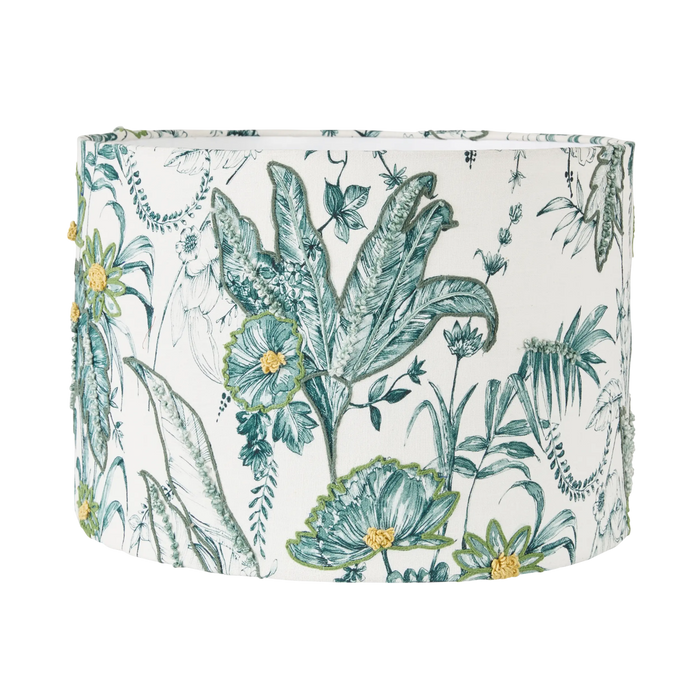 Embroidered Bloom Shade Green 45cm
