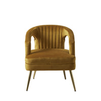 Demi Velvet Armchair Mustard