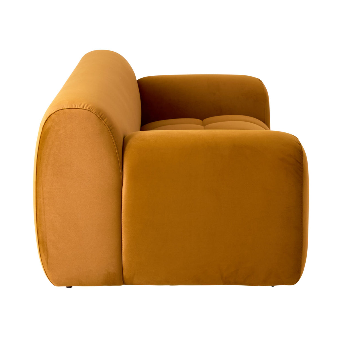 Alexis 2 Seater Velvet Sofa Ochre