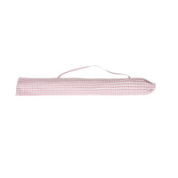 Amalfi Umbrella with Tassles Pink/White Gingham
