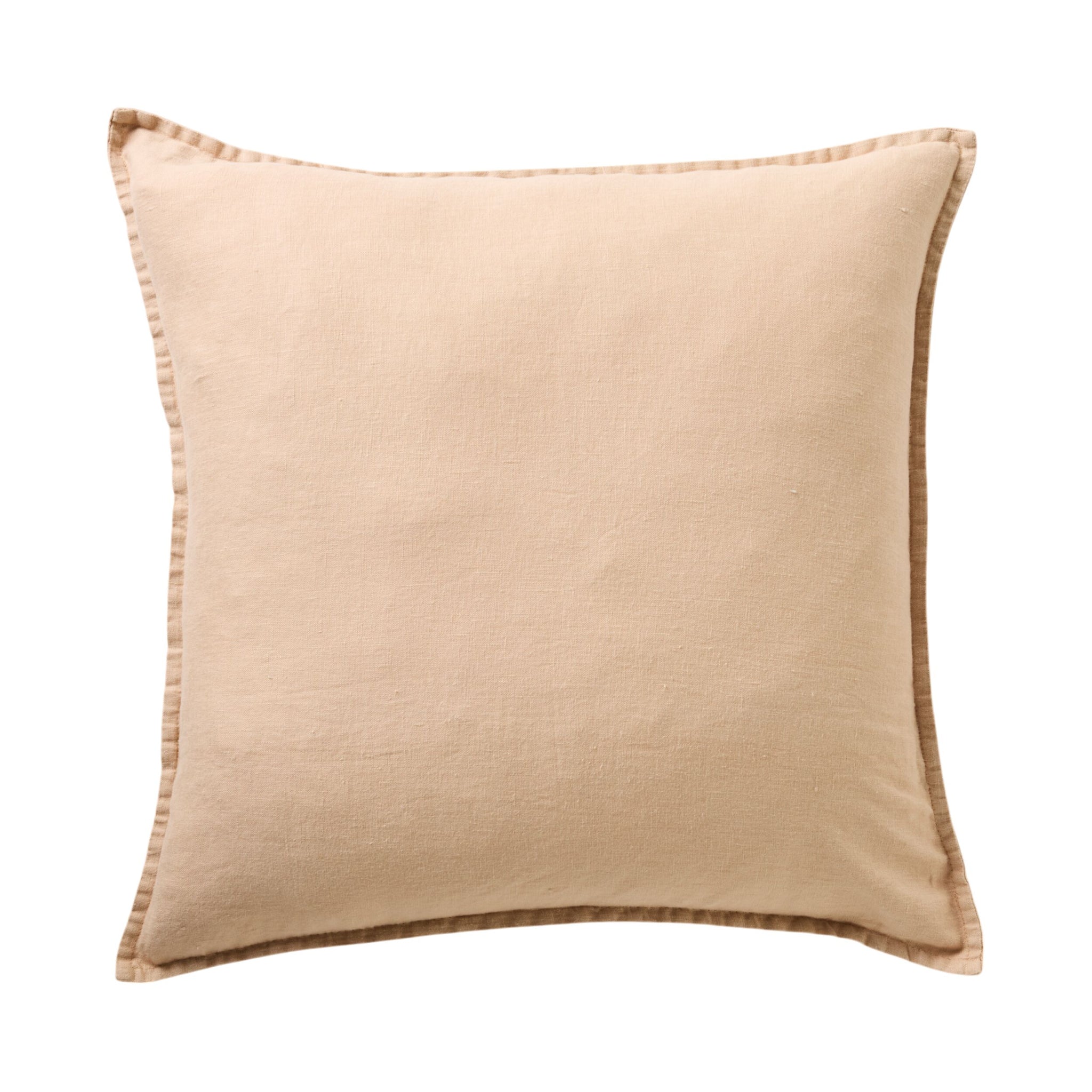 Hamptons French Linen Cushion Latte 50x50cm