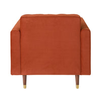 Stitch Velvet Armchair Copper