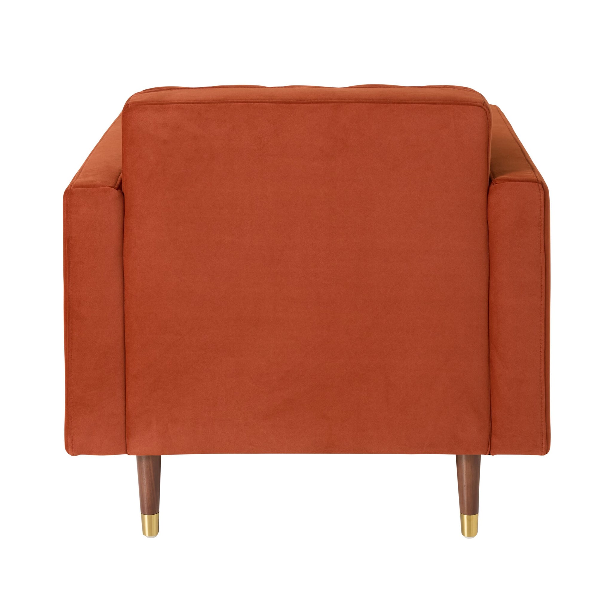 Stitch Velvet Armchair Copper