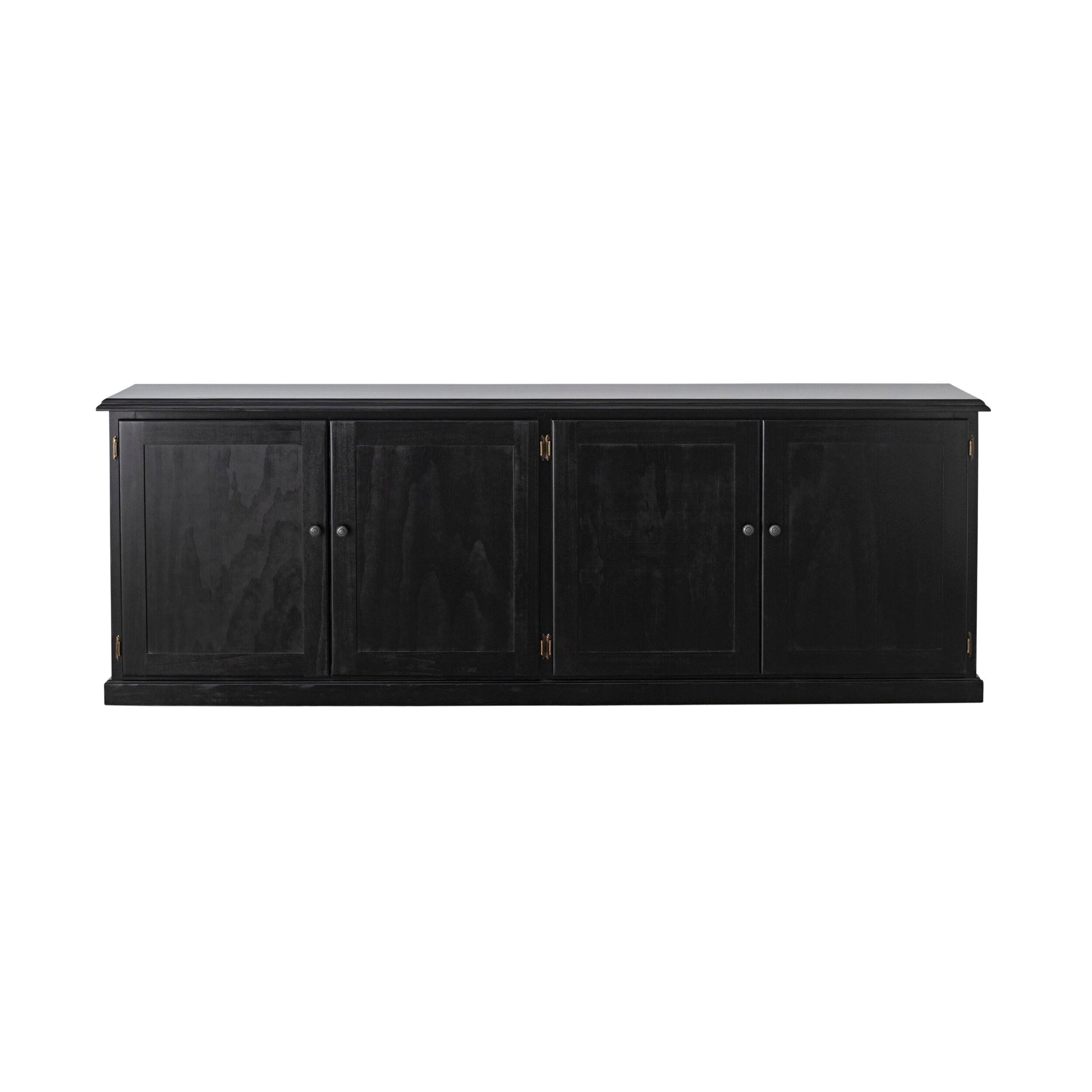 Armand 4 Door Book Cabinet 240 x 83cm Black
