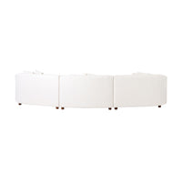 Alessa 4 Seater Sectional Sofa Luna Cloud White