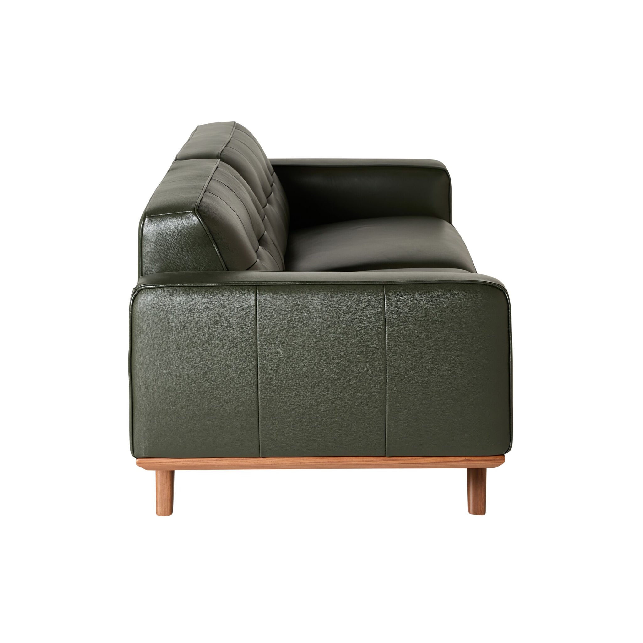 Carson 3 Seater Leather Sofa Fern Green