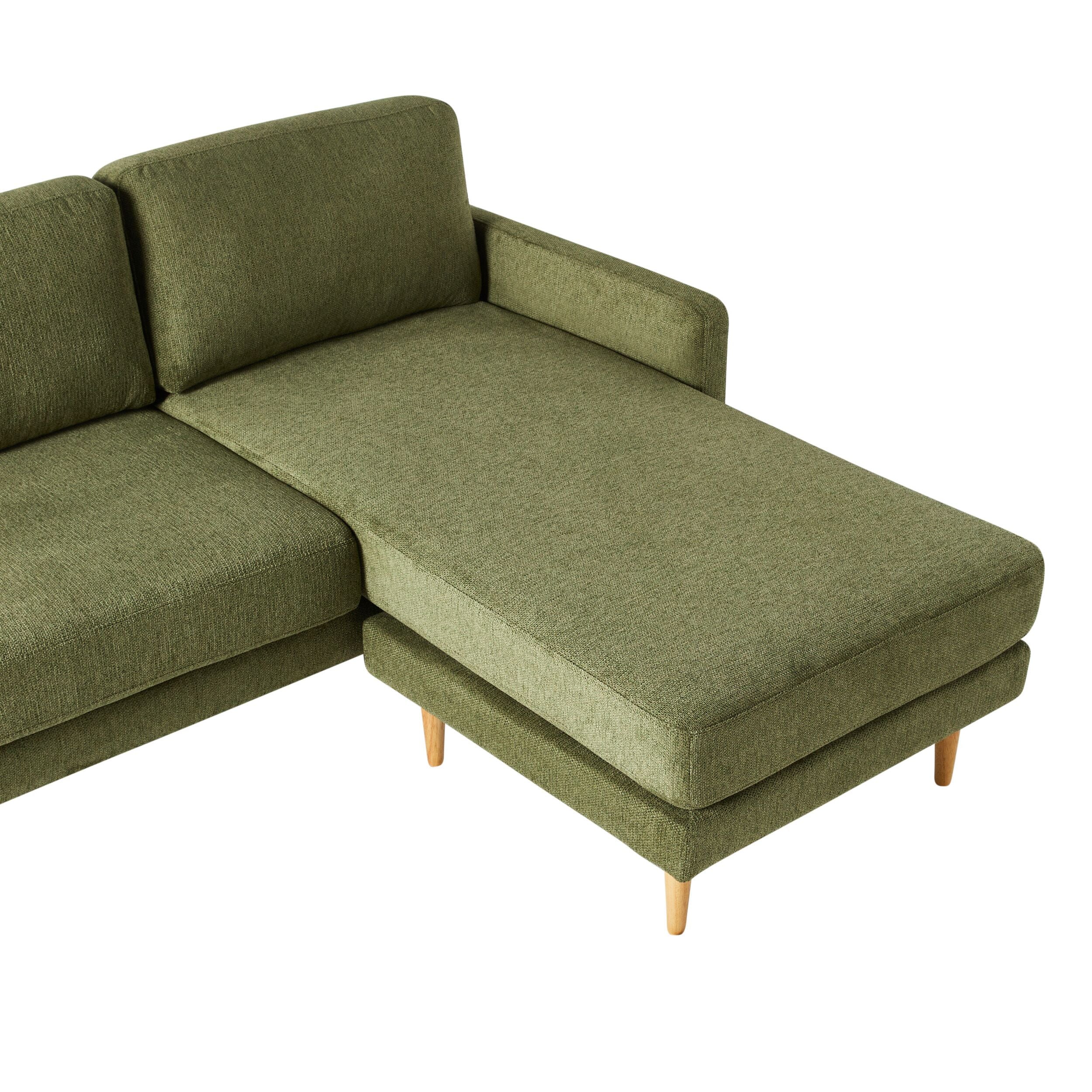 Boden 3 Seater Sofa with Reversible Chaise Sorrento Olive