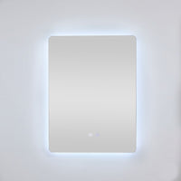 Bowen Rectangle LED Vanity Mirror Silver 60x80cm