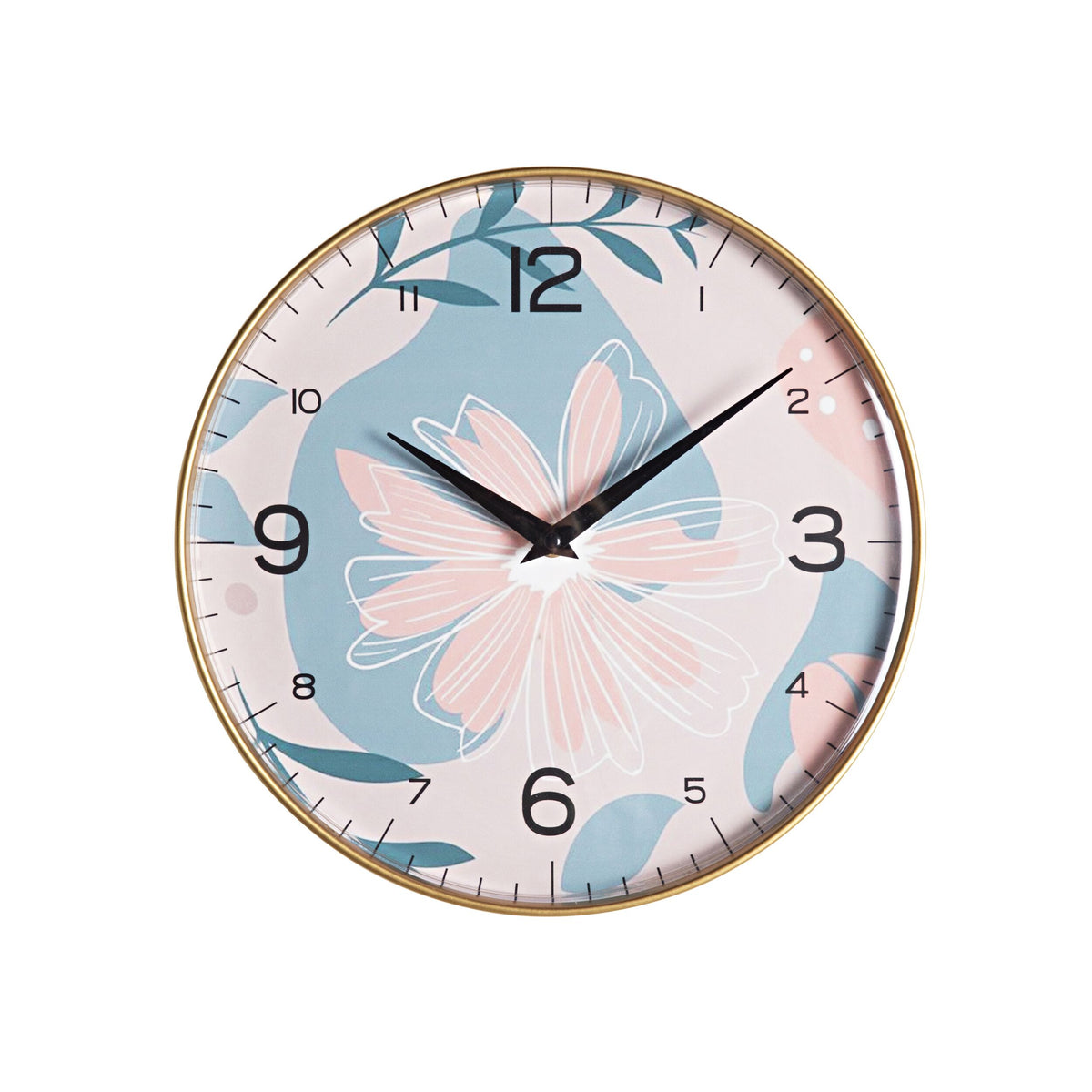 BeyondTime Floral Print Wall Clock 30.5cm Early Settler AU