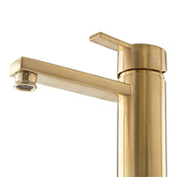 Kason Tall Basin Mixer Brushed Brass