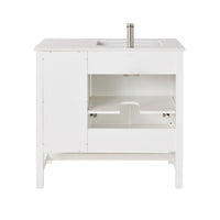 Liam Single Vanity White 940mm
