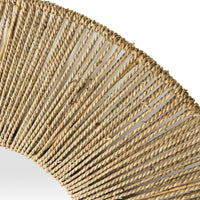 Cassis Twisted Seagrass Oval Wall Mirror 80x2.5x100cm
