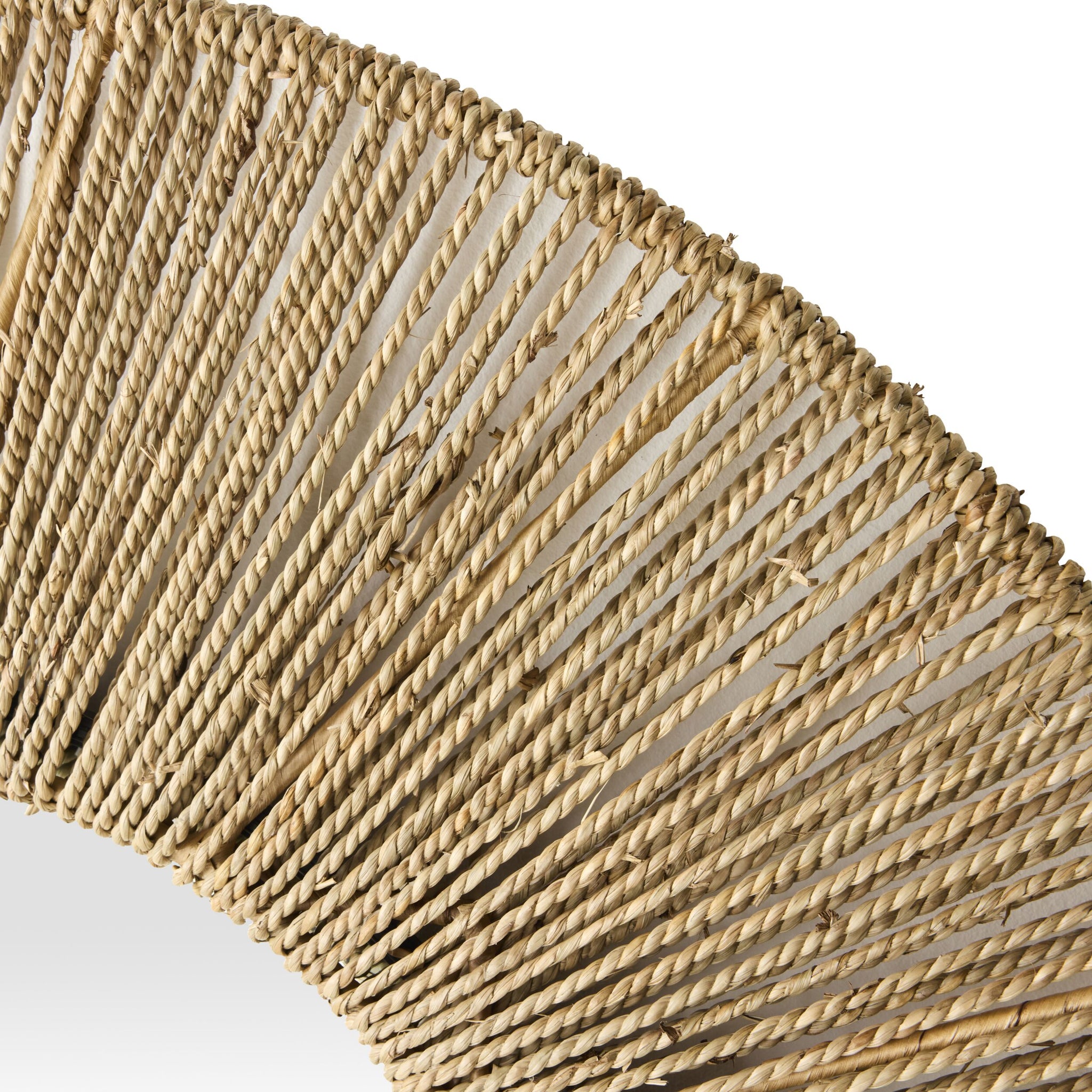 Cassis Twisted Seagrass Oval Wall Mirror 80x2.5x100cm