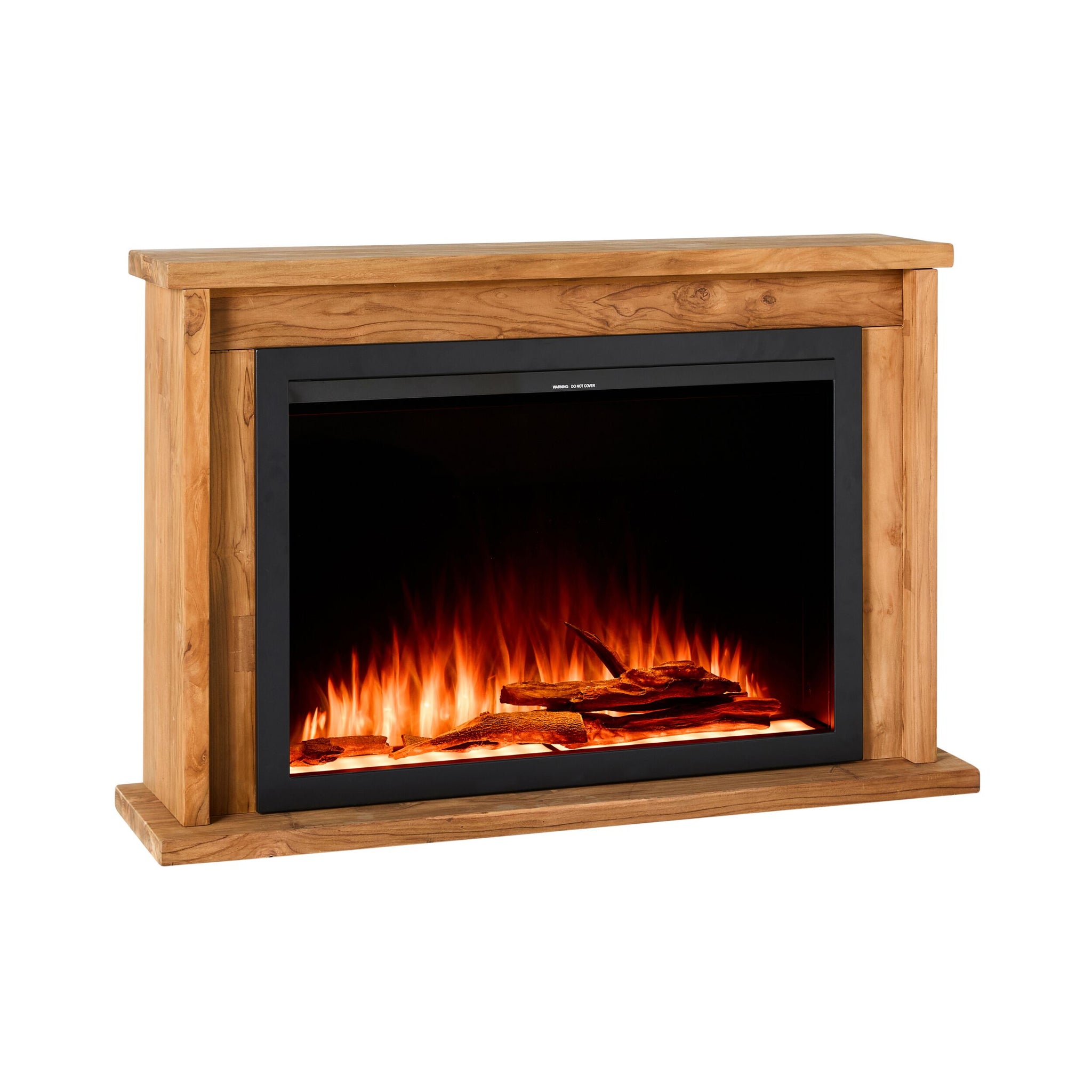 Kadara Reclaimed Teak Fireplace & Insert Package