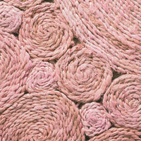 Cochin Blush Hand Stitched Pink Round Rug 120cm