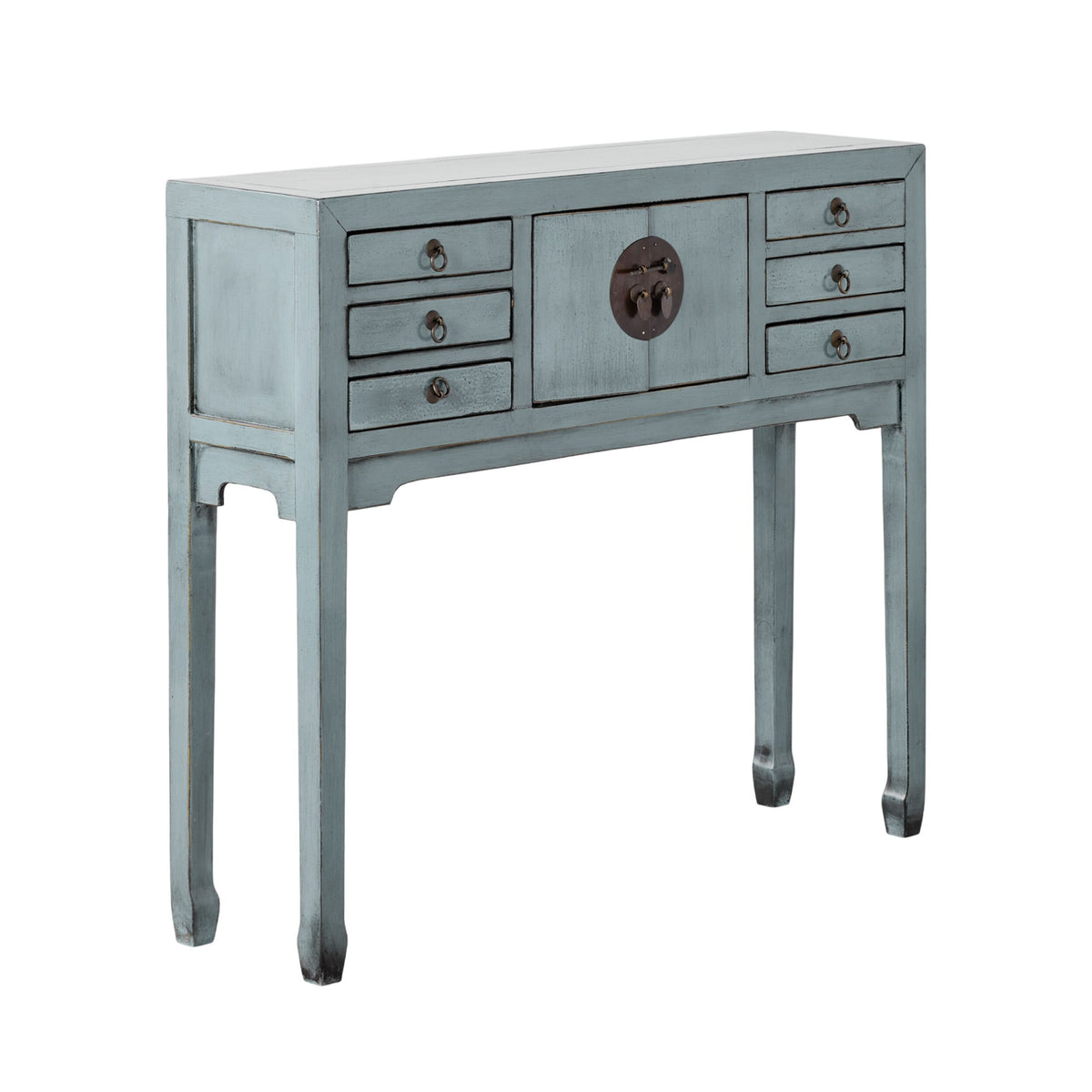 Sansha 2 Door & 6 Drawer Console Table Dove Grey