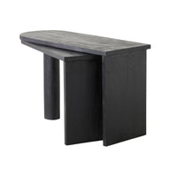 Harrie L Shape Rotating Desk Black