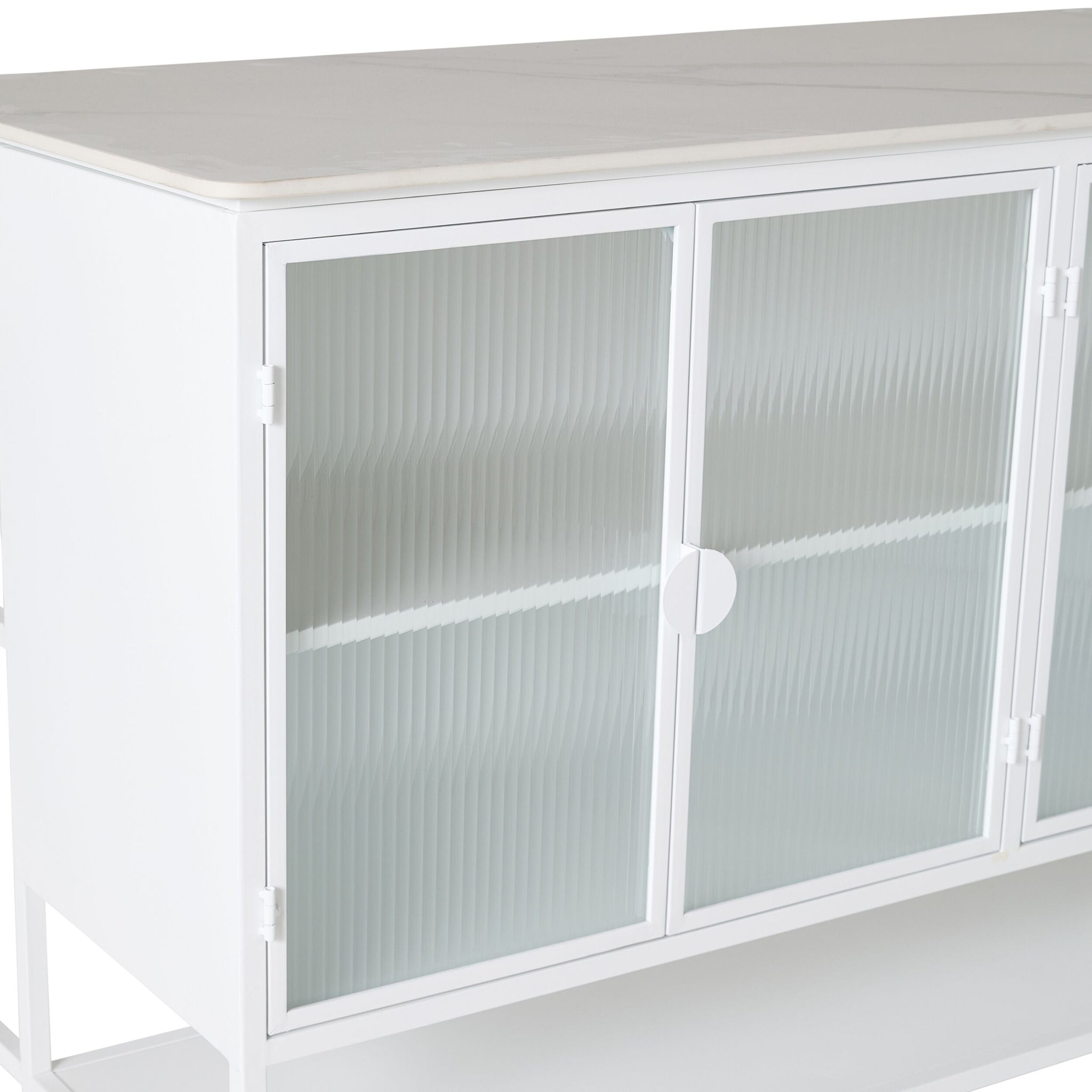 Nero Kitchen Island Bench White 150cm