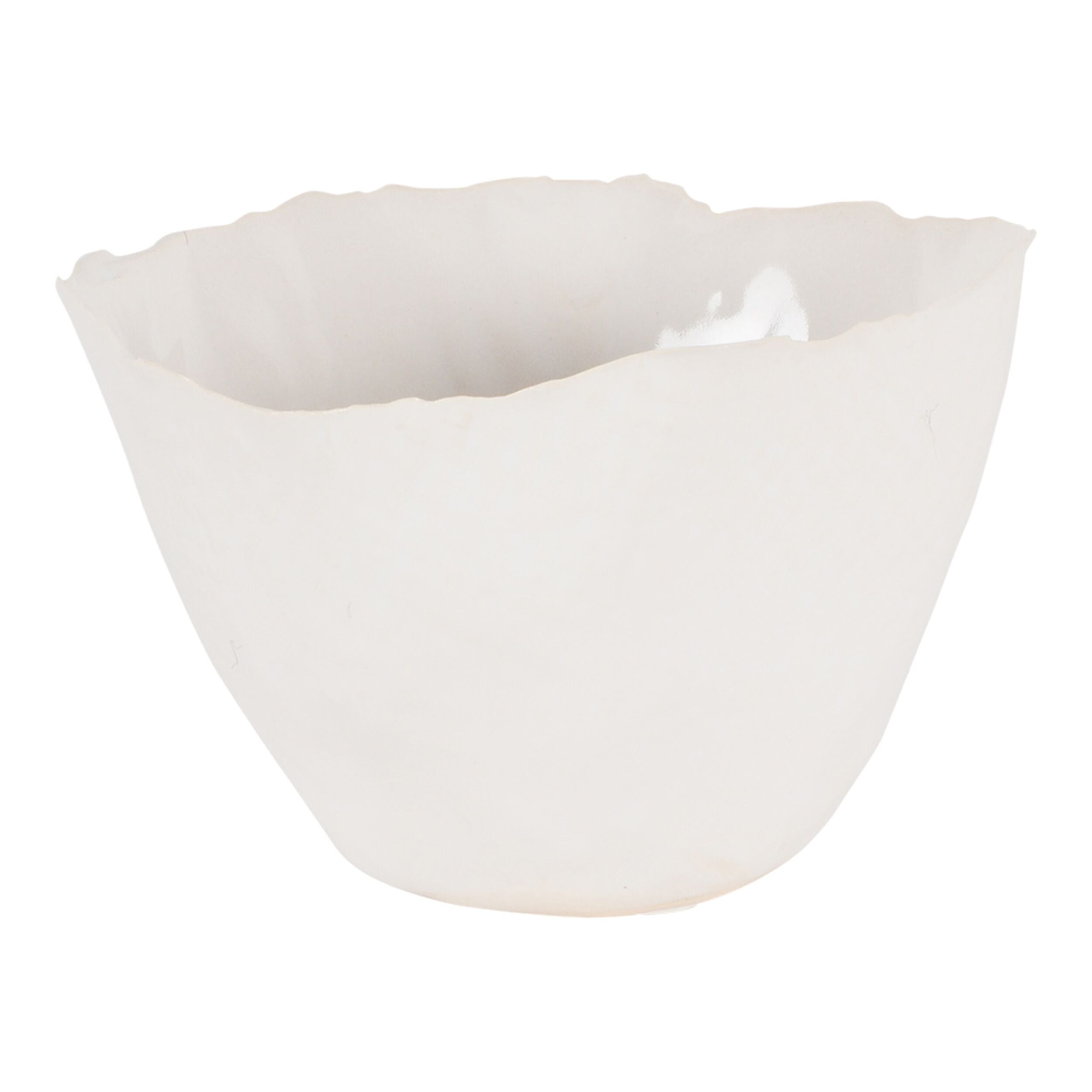 Floriana Organic White Bowl 10X9.5X7Cm