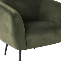Kianna Occasional Chair Velvet Eucalyptus Green